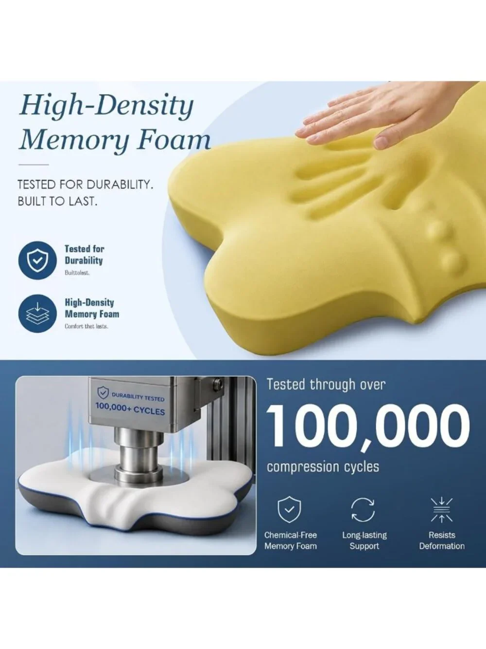Cooling Cervical Pillow for Neck Pain Relief | Ideal for Side Sleepers
